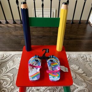 Unicorn Themed Sling-Back Flip-Flops
